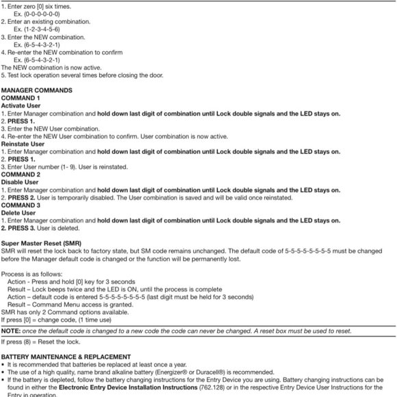 NEW LaGard LG4200M-5715BN Kit LG Basic swing bolt motor blocking black Keypad - Picture 4 of 5